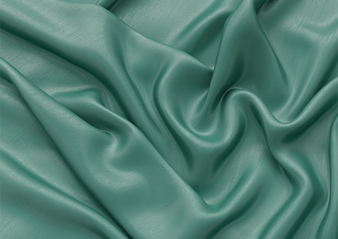Akoya Faux Silk, Lustre Emerald Green - Motorised Roman Blind - Image 4